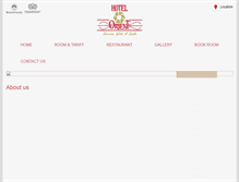 Tablet Screenshot of hotelorient.in